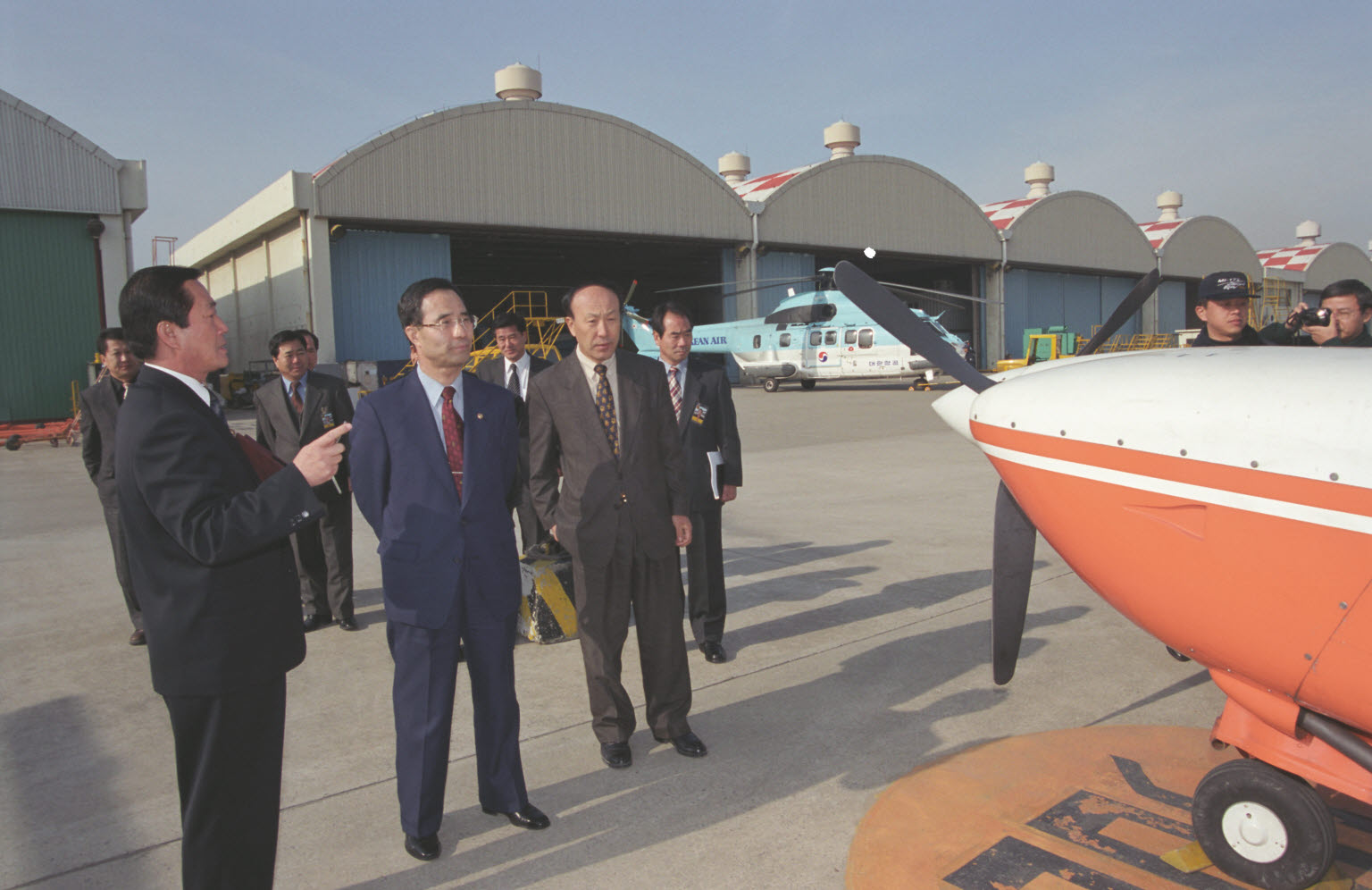 신순우 산림청장 산림항공관리소 초도순시