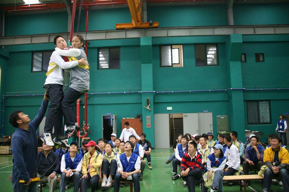 장애우들 양산산림항공관리소 견학