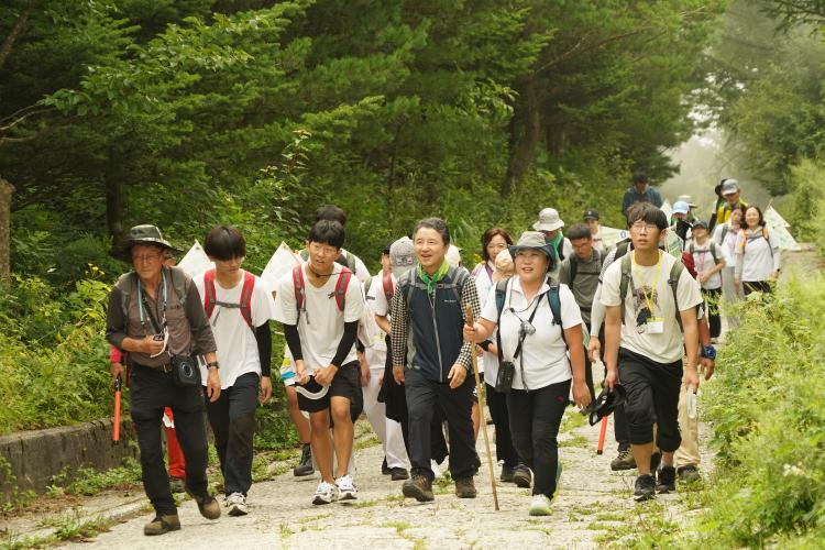 국토녹화 50주년 기념 청소년들과 국가숲길 산림생태탐방