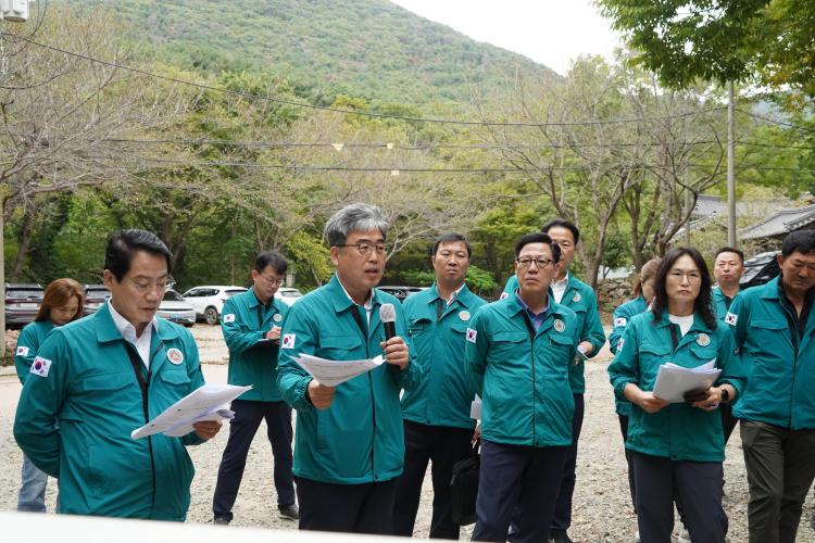 맞춤형 소나무재선충병 방제를 위한 현장 간담회 개최